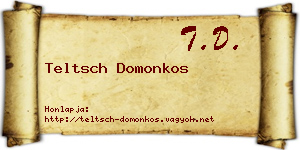 Teltsch Domonkos névjegykártya